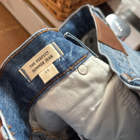 Madewell jeans daisy The perfect summer jean size 26 like new cotton embroidered - Picture 6 of 9